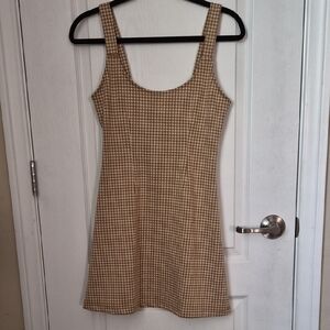 Forever 21 Yellow Plaid Mini Dress